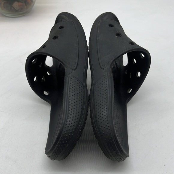 Crocs Black Slide Sandals Size 10 W/8 M. CR2804D - Picture 5 of 8